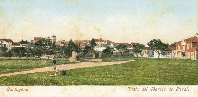Vista del Barrio Peral a finales del s. XIX