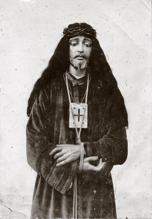 Imagen del Cristo de Medinaceli destruido en la Guerra Civil